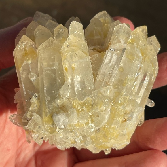 Gorgeous citrine phantom quartz cluster - Picture 8 of 9